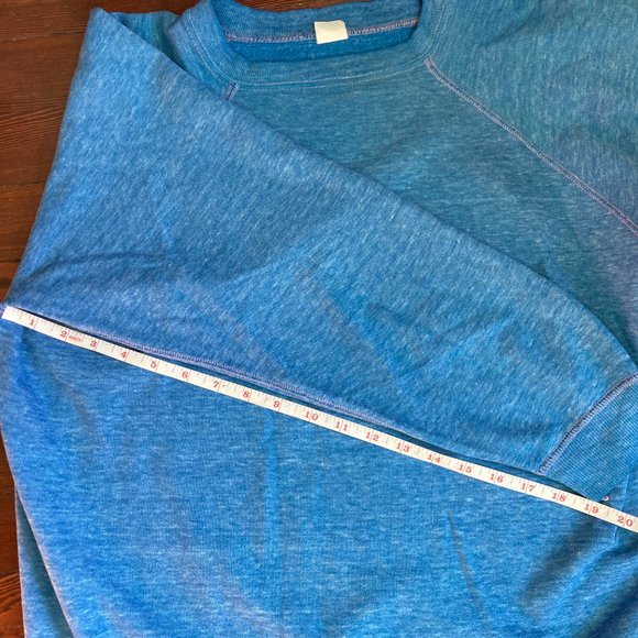 Vintage faded raglan sweatshirt overstitched 1960s - Picture 4 of 7